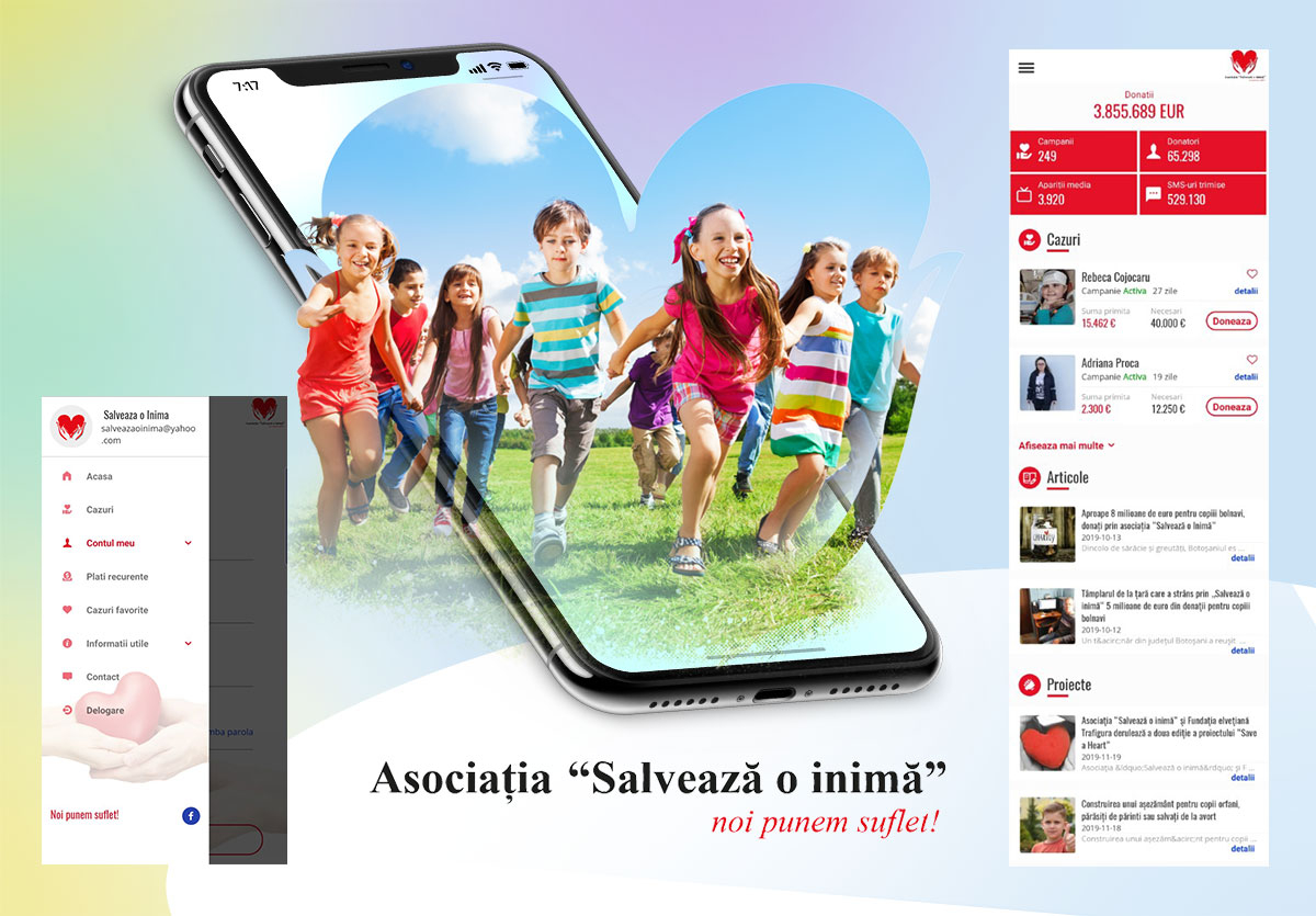 iOS & Android application for the Association 'Salveaza o inima'